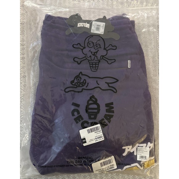 Ice Cream Jogger Home Team Acai Xxl 2XL Sweatpants BBC Purple Yellow Pharrell - Picture 5 of 10